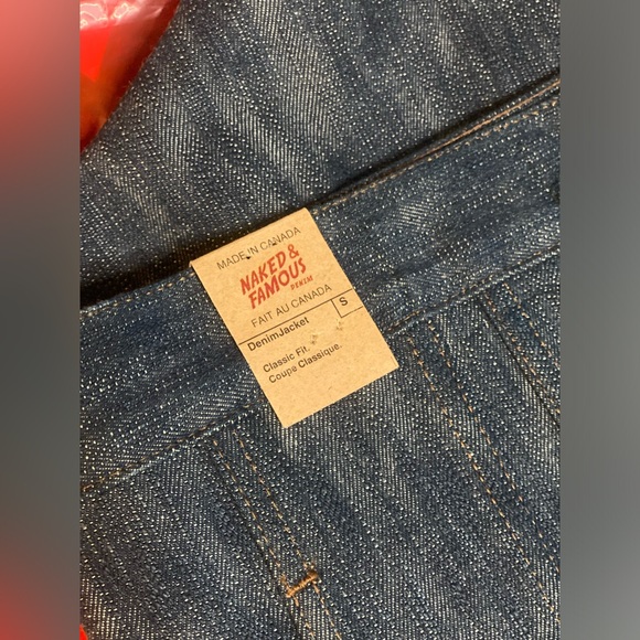 NWT Naked and Famous Pickle Rick “Solenya” Denim Jacket/Classic Fit Size Small - Picture 5 of 10